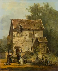 Elegant Company in a Garden